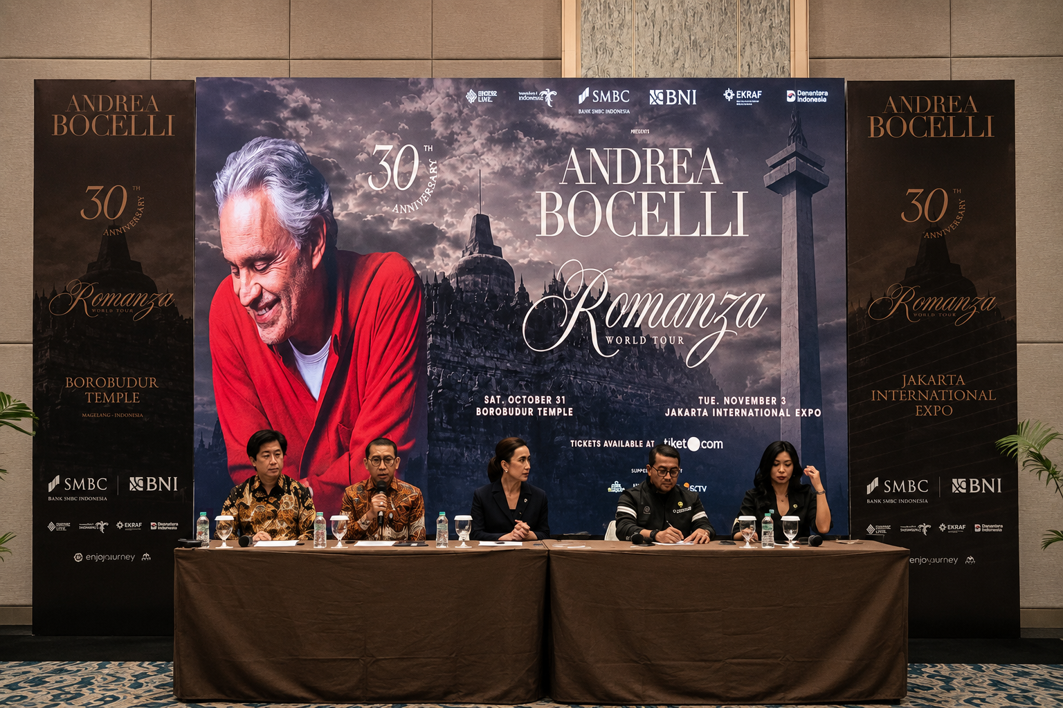 Andrea Bocelli 30 Tahun Album Romanza di Borobudur