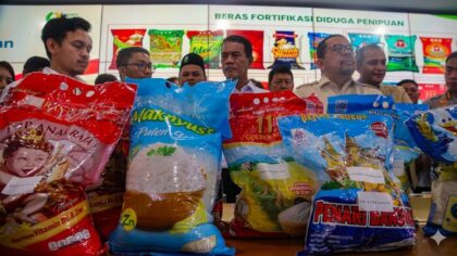 25 Merek Beras Fortifikasi Diduga Bermasalah