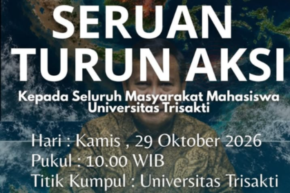Mahasiswa Trisakti Demo di Istana Negara, Bawa 3 Tuntutan Tritura